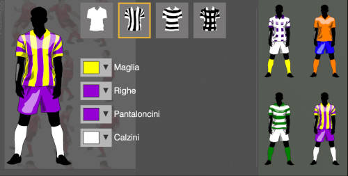 Personalizza le maglie sul disegnatore di YouCoachApp